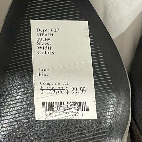 NWOB Womens Sz 8.5 Never worn Steven by Steve Madden Buena Gray 2.5" Suede Heels - Picture 7 of 14